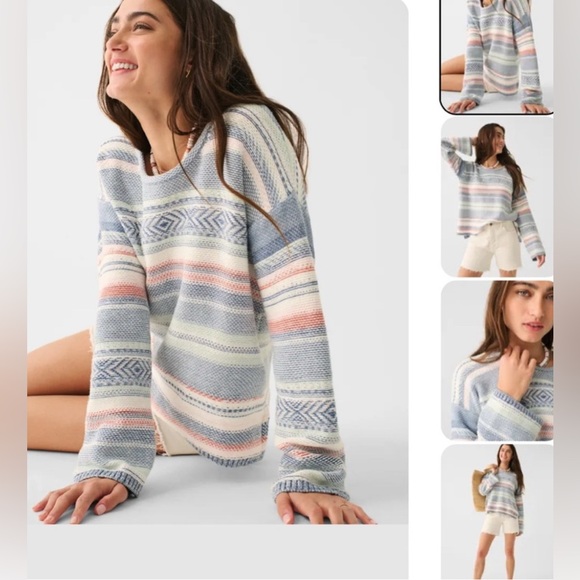 Faherty Mesa Sweater Size Small in Sierra Paradise $178